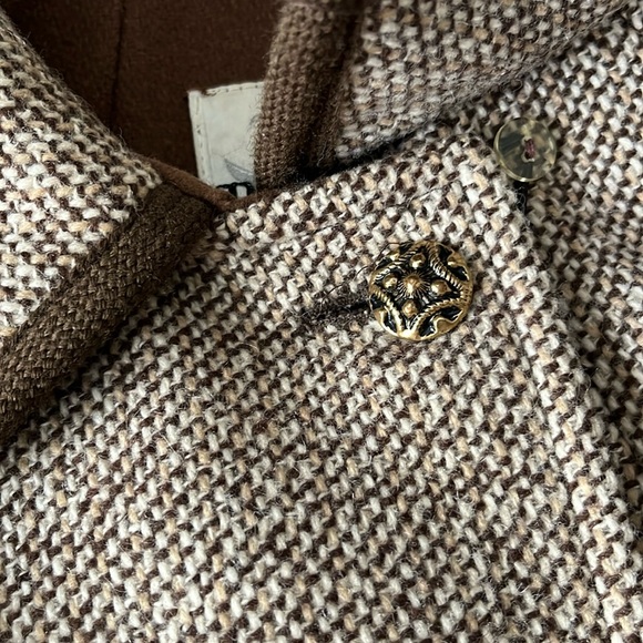 Vintage 60’s Tweed Coat‎ M. Liman Co. Penguin Fashions Brown Tan Size Various - Picture 4 of 16